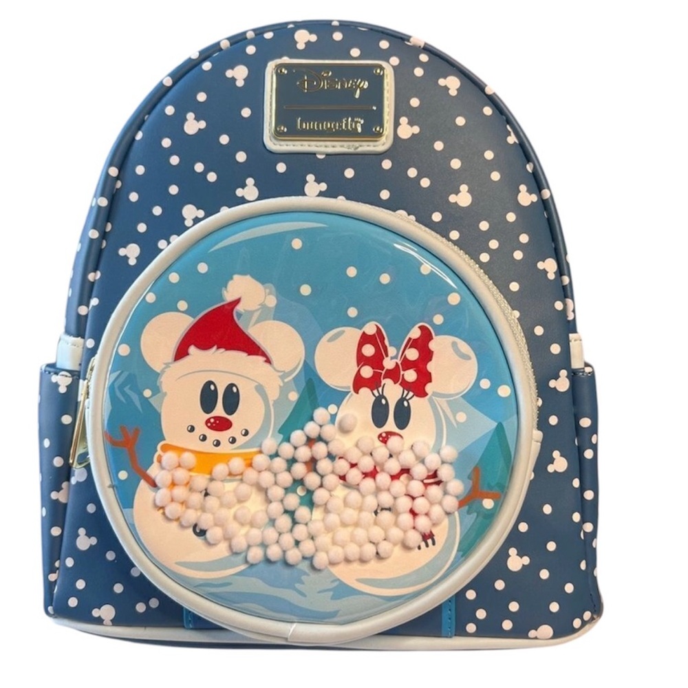 Disney Snowman Mickey & Minnie
Mouse Snow Globe Mini Backpack and wallet